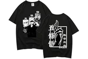 zhedu Camiseta De Manga Japonesa Satoru Anime Camisetas De Manga Corta De Regalo para Niñas Y Niños, Camisetas De Gran Tamaño