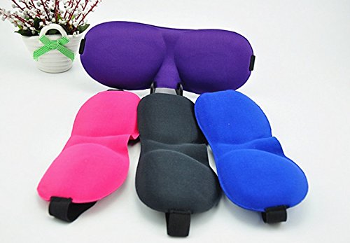 Teenxful Soft Travel Sleep Rest 3D Eye Shade Sleeping Mask Cover Blindfold Aid Eye Patch Set of 4PCS