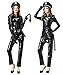 Produktbild MZQ Sexy Polizistin Uniform Lack Leder Bodysuits Catsuit Cosplay Vereine Parteien Kleidung