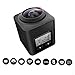 Produktbild Bazaar 360 Grad Wifi Panoramakamera Ultra HD Sport VR Kamera 2448p 30 fps Weitwinkel LCD Bildschirm USB Ladegerät