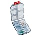 Produktbild ROSENICE Pillendose Reise Pille Fall Camping Portable Pillen Container mit 10 Kammern Doppelschicht Drug Seal Lagerbehälter Halter (grau)