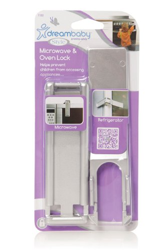 Dreambaby Oven and Microwave Locks (Pack Of 2, Silver colour)