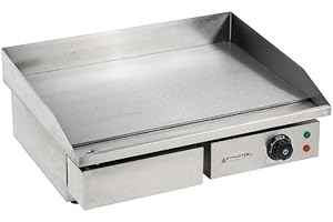 DYNASTEEL Plancha Electrique Professionnelle - Lisse 55 cm