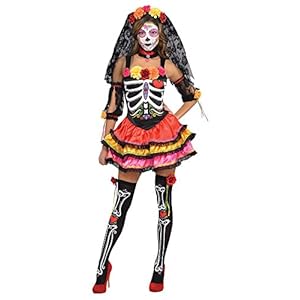 Disfraz Señorita Catrina para mujeres en varias tallas para Halloween