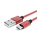 Produktbild 3m Micro USB Kabel Ladekabel Daten für Handy Tablet Samsung PS4 XBOX Controller - ROT von JAMEGA