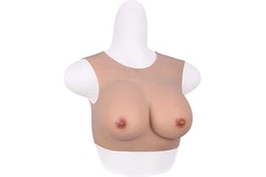 MIZERO C D E Coupe du Sein énorme réaliste en Silicone Formes Grand Faux Seins Poitrine pour Crossdresser Transgenre Transsexuel Cosplay 1G,Light Beige,C Cup