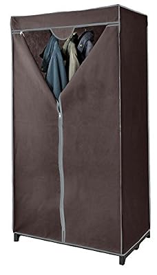 Domopak Living Armoire en tissu non tissé Marron uni