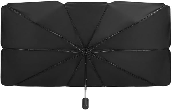 NC Car Windshield Sun Shade Foldable car Sun Umbrella,Blocks UV Rays Sun Visor for car[48 25.6 inches (122 * 65 cm)] Fit