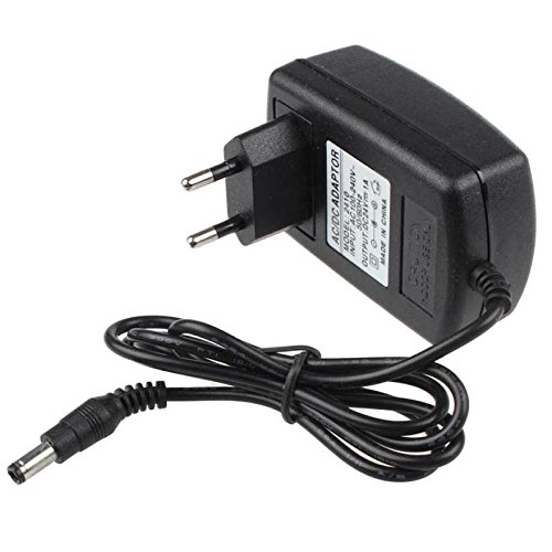 DC 24V  1A Cargador - TOOGOO R Cargador EU Enchufe AC 110V 220V convertidor DC 24V 1A fuente de alimentacion del adaptador Negro