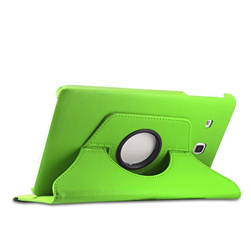 Infiland Samsung Galaxy Tab E 9.6 Hülle Case – PU Ledertasche lederhülle 360° Drehbarer Stand Cover Case Schutzhülle Tasche Etui für Samsung Galaxy Tab E T560N / T561N 24,3 cm (9,6 Zoll) Tablet-PC(Grün) - 4