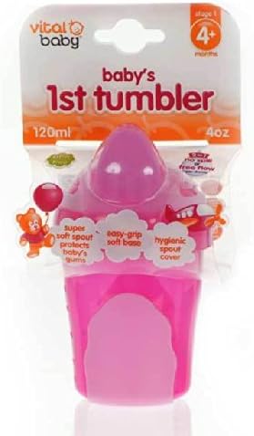Vital Baby First Tumbler Pink Stage 1 From 4 Months + 120ml
