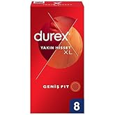 Durex Yakın Hisset 8 XL Prezervatif