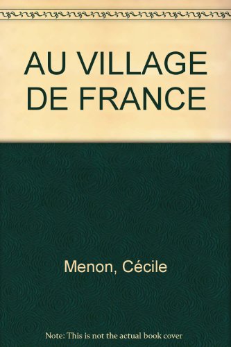 couverture de : Au village de France