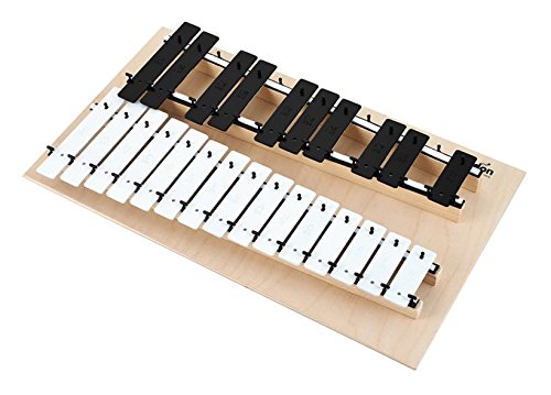 METALOFONO CROMATICO - Goldon (11080) (25 Notas) Laminas Blancas y Negras