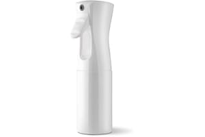 SURPN Haarsprühflasche, 200 ml, nachfüllbar, feiner Sprühnebel, ultrafeiner kontinuierlicher Wassernebel, für Salon, Gartenarbeit, Pflanzen und Hautpflege (Weiß)
