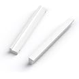 8 Maniglie Per Cucina In Alluminio Argento – Distanza Fori 128 Mm, Con 16 Viti, Per Armadi E Cassetti