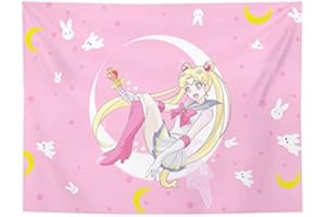IFHDO Arazzo Sfondo Panno Appeso Panno Sailor Moon Arazzo Sailor Moon Giapponese Arazzo di Sailor Moon Banner di sfondo per la Fotografia di Feste per Ragazze