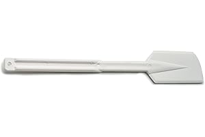 POLOPLAST PZ 5 SPATOLE BIANCO COPRENTE RIGIDA PER GELATO ALTE CM 33,5 DIAMETRO CM 5,3 IN PLASTICA PER GELATERIA E PASTICCERIA