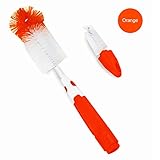 2-in-1 Babyflaschenbürste ideal zum Reinigen von Plastik- und Glasflaschen.
