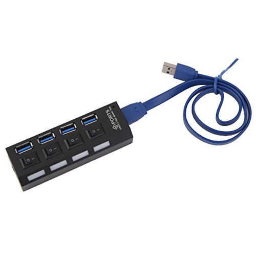 Generic USB 3.0 Splitter Hub 4 Ports 5Gbps mit Switch - 5
