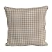 Produktbild Homescapes dekorative Kissenhülle Gingham Karo, beige, 45 x 45 cm, Kissenbezug mit Reißverschluss aus 100% Reiner Baumwolle