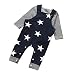 Baby Set,Eenkula 2016 New Baby Boys Pants Sets Stripe T-shirt Top Bib Pants Overall Outfits For 0-24M (80, Navy)
