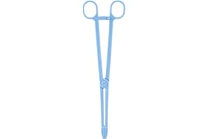 Tnfeeon Reptile Feeding Clip, Reptile Terrarium Blau Kunststoffzange Pinzette Pet Raising Fütterungswerkzeug für Snake Lizard Reptile Animal 24,5 cm