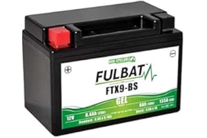 WZRY Batterie moto Fulbat - Etanche au Gel - FTX9-BS / YTX9-BS / BTX9-12V / 8Ah