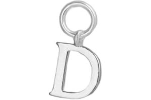 SUGARKITTEN LONDON Sterling Silver A-Z Letter Alphabet Initial DIY Charm Pendant 8 x 15mm