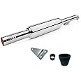 GOLSM Bike Bullet Silencer Exhaust Customized Short Bottle Empty Punjab Dholki Chrome Bike Exhaust with Zed Clamp & Bush for Royal Enfield Bullet Classic 350