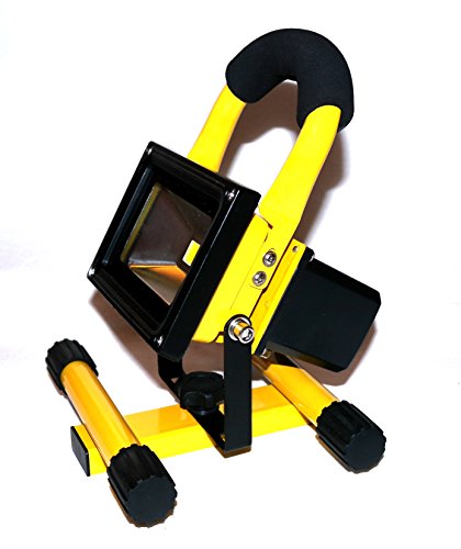 Tragbarer 10W Akku LED Innen & Aussen Baulicht Baustrahler Arbeitslampe Strahler Lampe Licht Leuchte - 3