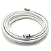 Price comparison product image Satix Coaxial Cable 2 F-type plugs F-connectors triple shielded 120 dB class A+ for satellite dish cable tv 10 m white