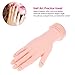 Anself Nail Art Painting Flectional Mannequin Model Fake Plastics Practice Hand