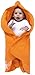 Wallaboo Baby Blanket Fleur, Supersoft 100% Cotton, For Pram, Moses Basket or Crib and Travel, Sun Orange
