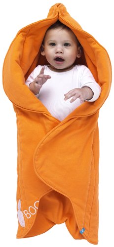 Wallaboo Baby Blanket Fleur, Supersoft 100% Cotton, For Pram, Moses Basket or Crib and Travel, Sun Orange