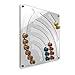 Produktbild Plexidisplays 1103003 Wand-Kapselhalter für Nespresso-Kapseln, Design Wasserfall, 41 x 40 cm, transparent