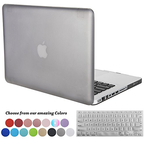 Macbook Pro 13 Hülle,TECOOL [Ultra Slim Serie] Plastik Hartschale Schutzhülle Snap Case,Silicon Tastatur Abdeckung und Schirm Schutz Tasche Cover Zubehör für Apple MacBook Pro 13.3 Zoll - Grau