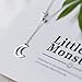 Produktbild Katylen S925 Silber Halskette Weibliche Liebe Mond Halskette Temperament Halbmond Bucht Schlüsselbein Kette Weiblich, S925 Silberkette, Wie Gezeigt