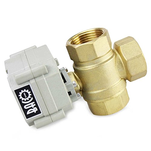 BACOENG AC/DC9-36V 3 Wege 1″ Messing Motorkugelhahn Elektrische ZonenventilNC - 6