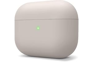 ‎ELAGO elago Liquid Hybrid Silikon Hülle entwickelt für Apple AirPods Pro Ladecase – Dreischichtige Struktur : Voller Schutz, LED Sichtbar, Hochwertiges Silikon Schutzhülle für AirPods Pro Case (Stein)