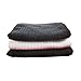 Super Sweat Absorbent Soft Microfibre Face Cloths - 3 Piece Set (Black - White) ...