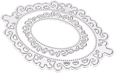 Oval Lace Cutting Dies Stencil Lovely Handmade Metal Craft