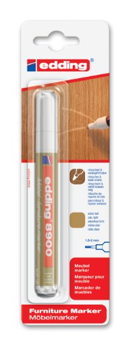 edding e-8900-1-4616 - Marcador para retocar muebles color Haya claro, Retoca y repara arañazos y desperfectos
