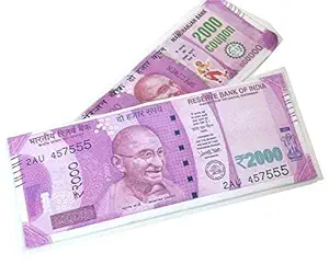 aagaj Children Bank of India Dummy Currency Notes | Fun Playing Indian Rupees Currency Notes | Pretend Play Fake Money Currency for Kids - Rs.2,000 (100 Notes)