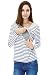 Bearsland Maternity Women's Printed Long Sleeves Maternity Nursing Top - UK size 12-14 - Black/White