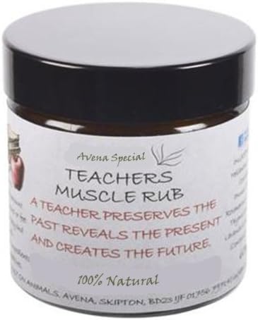 Teachers Muscle Rub, Natural Massage Balm, Ideal Present For Teachers