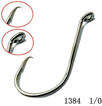 ZMW 100Pcs Size 1/0 Chemically Sharpened Octopus Circle Fishing Hooks Fishing Tackle