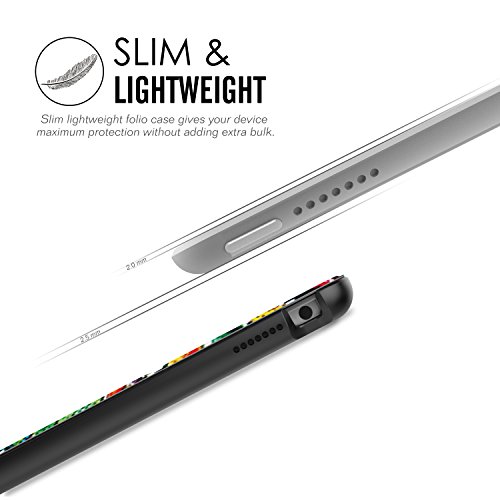 MoKo Hülle für iPad Pro 9.7 – Ultra Lightweight Slim PU Leder Tasche Schutzhülle Schale Smart Shell Case mit Auto Schlaf / Wach Funktion und Standfunktion für Apple iPad Pro 9.7 Zoll Tablet, Glück Baum - 8