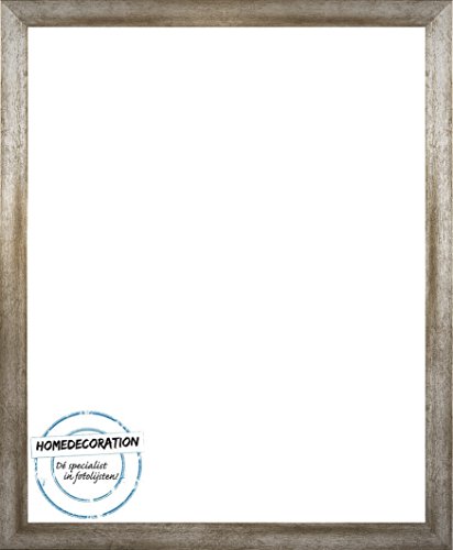 Homedecoration Cornice Misano 98 x 75 cm MDF, Cornice in Stile Moderno 75 x 98 cm, Colore selezionato: Metallo Antico con Vetro plastico antiriflesso 1 mm