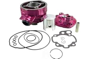 GÉNÉRIQUE Mota Kit Rose 75cc fonte haut moteur MINARELLI AM6 Cylindre Culasse racing performance pour 50 cc à boite